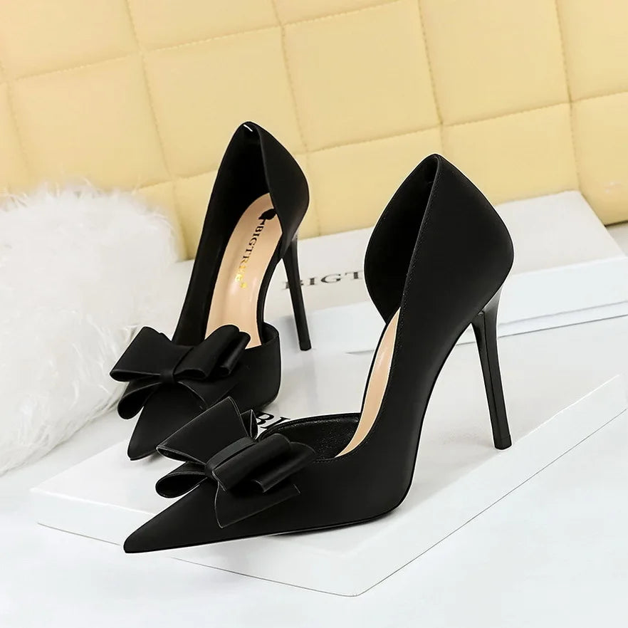 Silk Fabric New Trendy 10CM Metal Ankle Lace up Strappy Sandal Royal Blue Heels for Women 2025