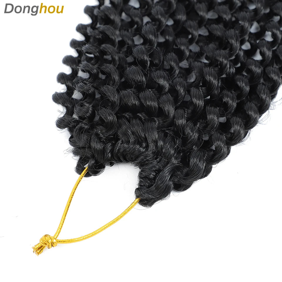 Passion Twist Hair 18 Inch Water Wave Long Curly Braiding Hair Synthetic Spring Twist Crochet Braids Extensions for Black Women