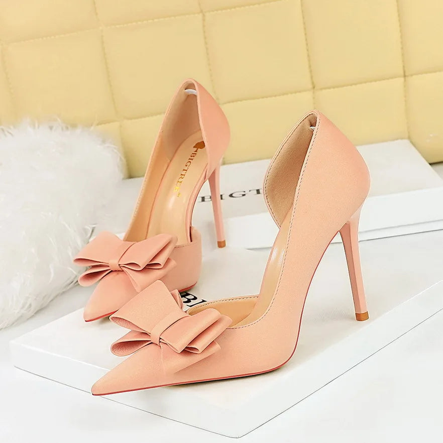 Silk Fabric New Trendy 10CM Metal Ankle Lace up Strappy Sandal Royal Blue Heels for Women 2025