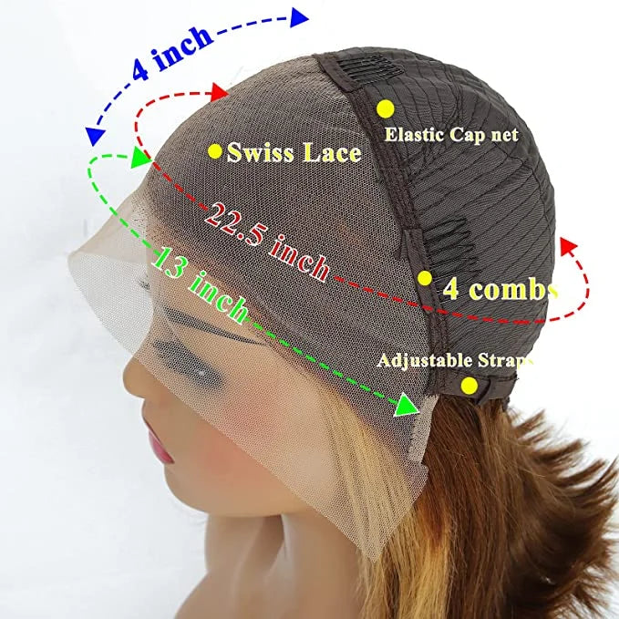 Wholesale 12A Lace Frontal Bob Wig Raw Brazilian Virgin Human Hair Short Straight Style with Transparent Lace