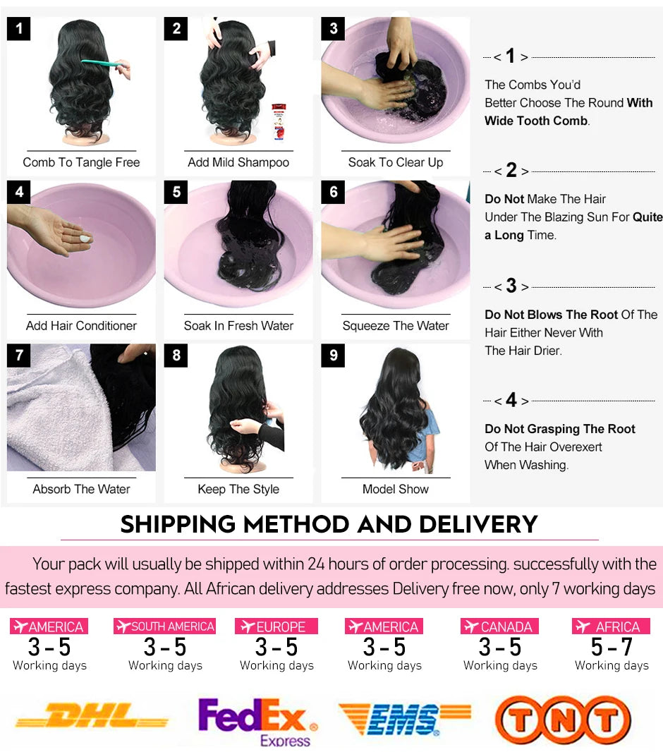 Peruca de cabelo humano encaracolado com fechamento de renda frontal HD 13x6 para mulheres, peruca de cabelo brasileiro ondulado com ondas d'água, 13x4