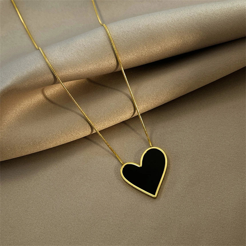 316L Stainless Steel 15 Multiple Different Styles Geometry Pendant Charm Chain Necklaces For Women Fashion Fine Jewelry Gifts