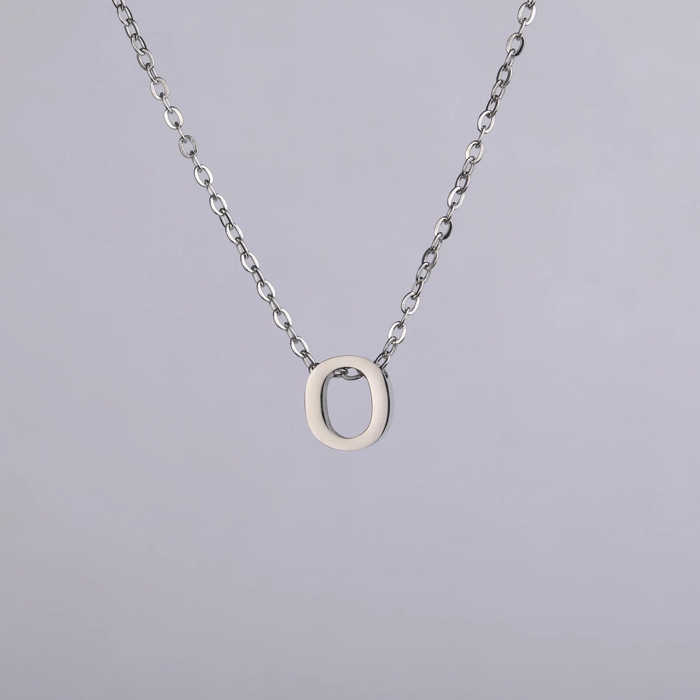 Colares com nome inicial da família Unift, pingente de letra do alfabeto M, corrente de pescoço feminina em aço inoxidável, gargantilha, joia minimalista da moda