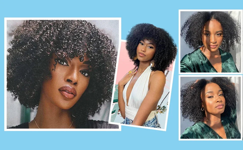 Pacotes de cabelo humano afro indiano cru, cacheado, crespo, 4B e 4C, natural, virgem, cacheado, 100% cabelo humano macio, trama de extensão capilar