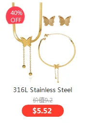316L Stainless Steel Trend Black Big Heart Pendant Titanium Light Luxury Simple Versatile Necklace Stud Earrings Set