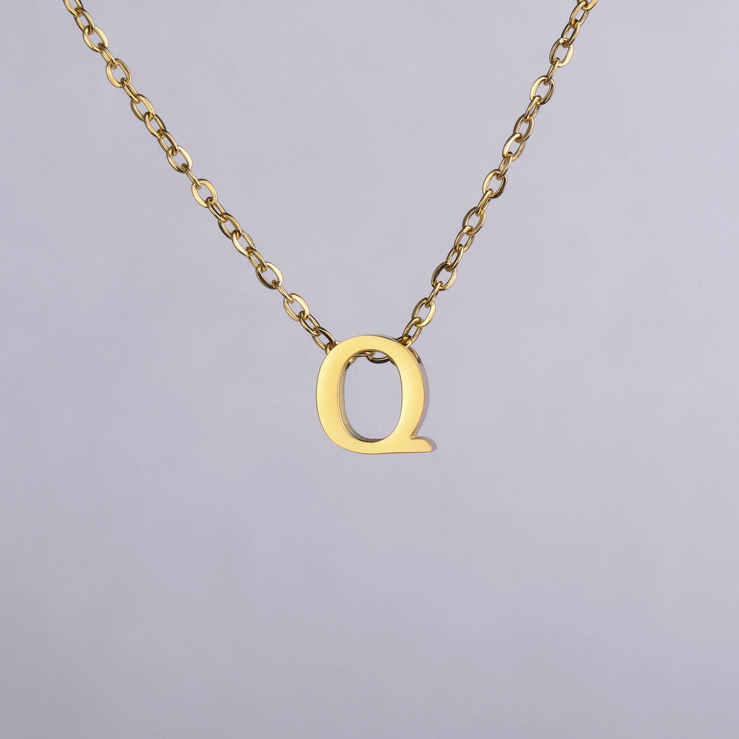 Colares com nome inicial da família Unift, pingente de letra do alfabeto M, corrente de pescoço feminina em aço inoxidável, gargantilha, joia minimalista da moda