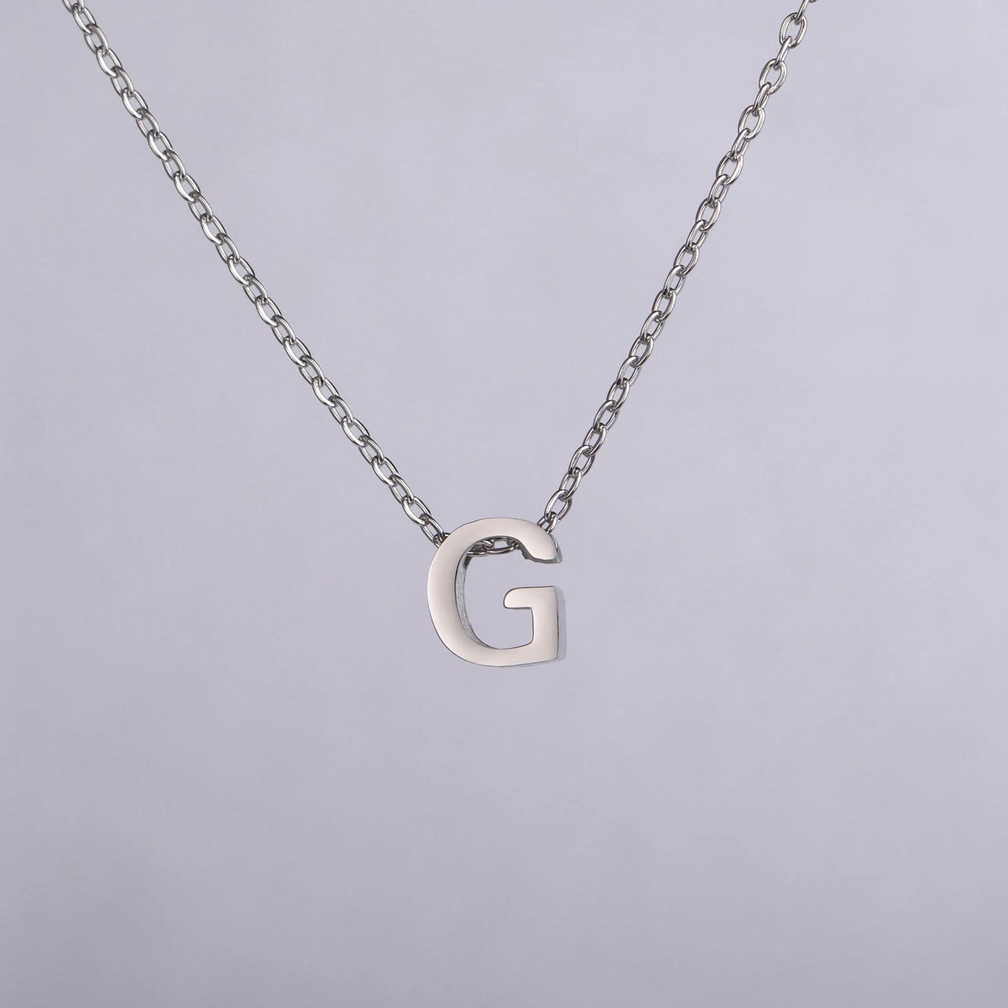 Colares com nome inicial da família Unift, pingente de letra do alfabeto M, corrente de pescoço feminina em aço inoxidável, gargantilha, joia minimalista da moda