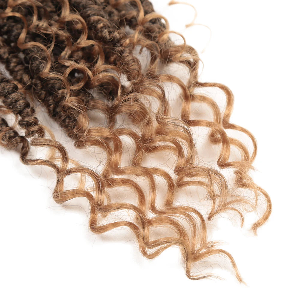 Afro Passion Twist Hair 20Inch Synthetic Wavy Boho Bomb Crochet Hair Extensions Pre-Twisted up Crochet Braids