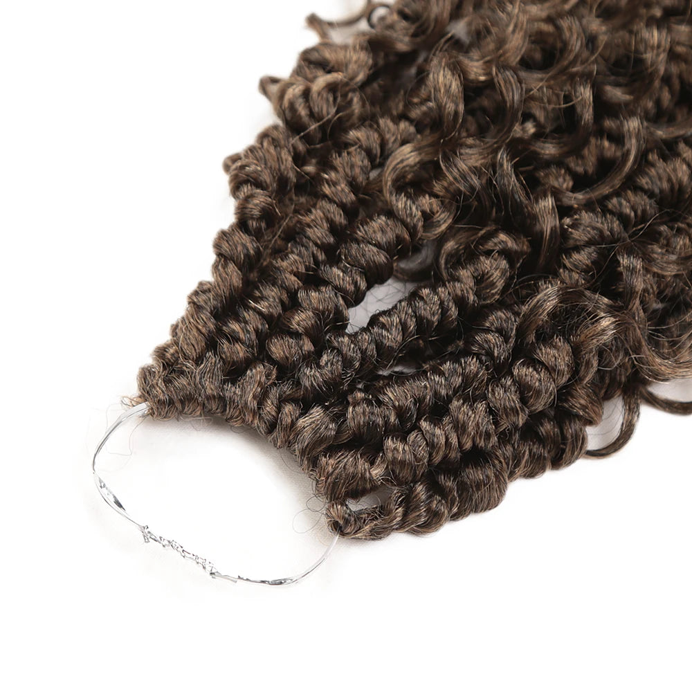 Afro Passion Twist Hair 20Inch Synthetic Wavy Boho Bomb Crochet Hair Extensions Pre-Twisted up Crochet Braids