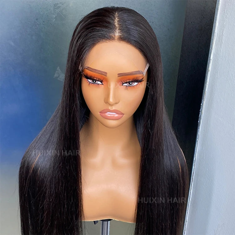 Wholesale 100% Raw Human Vietnamese Straight 6x6 HD Closure Lace Front Hair Glueless Wig