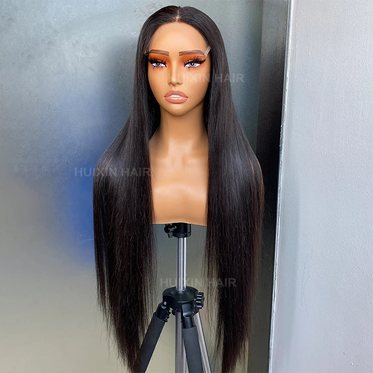 Wholesale 100% Raw Human Vietnamese Straight 6x6 HD Closure Lace Front Hair Glueless Wig