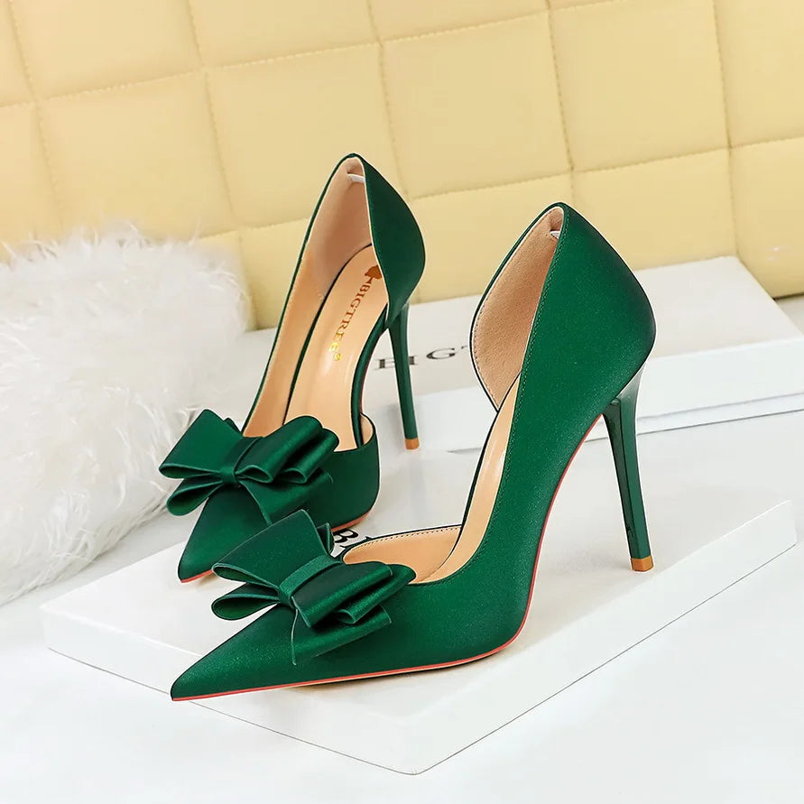 Silk Fabric New Trendy 10CM Metal Ankle Lace up Strappy Sandal Royal Blue Heels for Women 2025