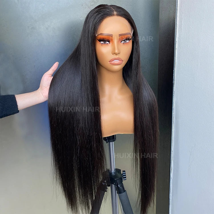 Wholesale 100% Raw Human Vietnamese Straight 6x6 HD Closure Lace Front Hair Glueless Wig