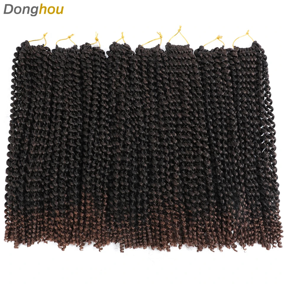 Passion Twist Hair 18 Inch Water Wave Long Curly Braiding Hair Synthetic Spring Twist Crochet Braids Extensions for Black Women