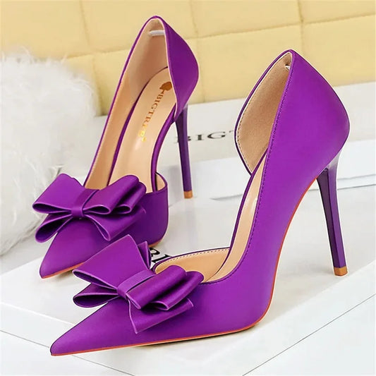 Silk Fabric New Trendy 10CM Metal Ankle Lace up Strappy Sandal Royal Blue Heels for Women 2025