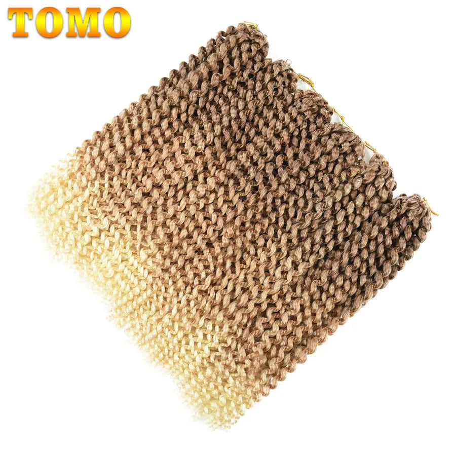 Cabelo 14 18 22 Polegada 22 Raízes ombre onda de água crochê cabelo longo boêmio trança sintética extensões de cabelo