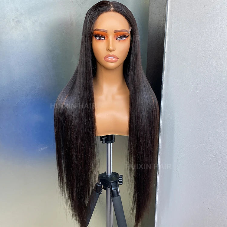 Wholesale 100% Raw Human Vietnamese Straight 6x6 HD Closure Lace Front Hair Glueless Wig