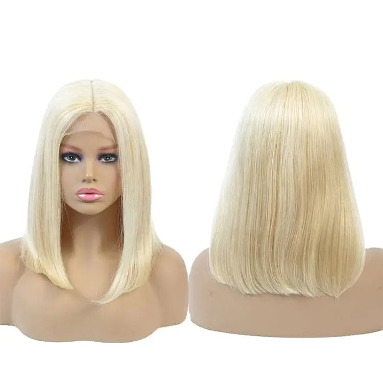 Wholesale 12A Lace Frontal Bob Wig Raw Brazilian Virgin Human Hair Short Straight Style with Transparent Lace