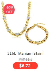 316L Stainless Steel Trend Black Big Heart Pendant Titanium Light Luxury Simple Versatile Necklace Stud Earrings Set