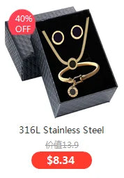 316L Stainless Steel Trend Black Big Heart Pendant Titanium Light Luxury Simple Versatile Necklace Stud Earrings Set