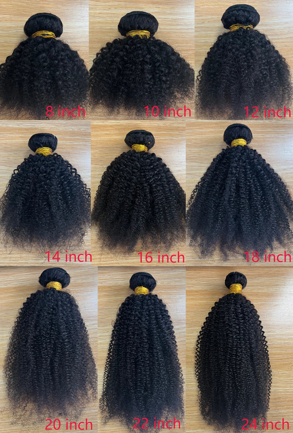 Pacotes de cabelo humano afro indiano cru, cacheado, crespo, 4B e 4C, natural, virgem, cacheado, 100% cabelo humano macio, trama de extensão capilar