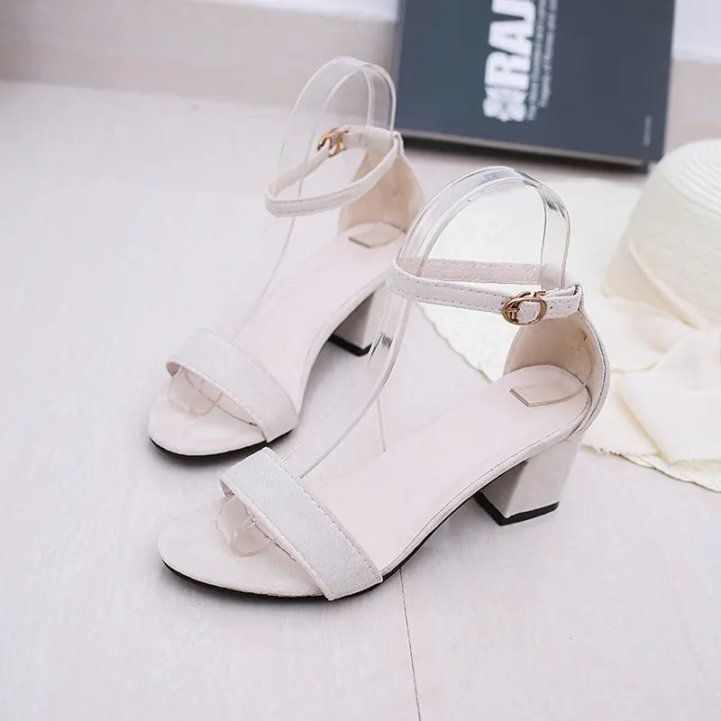 Heeled Women Sandals Elegant Woman Shoes with Low Heels Luxury Designer Sexy Best Selling Pink Black Gray Ladies Shoes