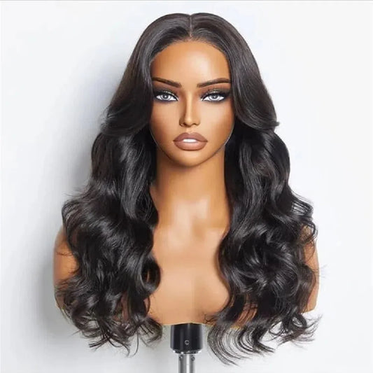 Peruca 100% cabelo humano brasileiro sem cola, 180% densidade, pré-arrancada, 18x12,5 cm