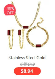 316L Stainless Steel Trend Black Big Heart Pendant Titanium Light Luxury Simple Versatile Necklace Stud Earrings Set