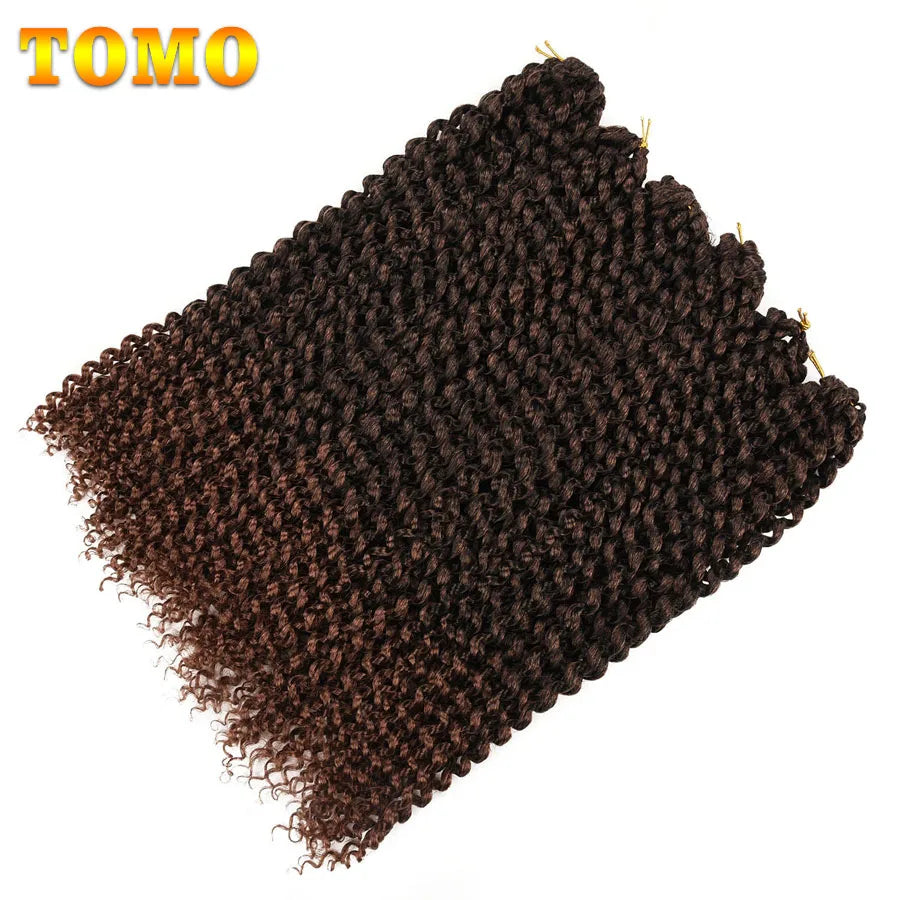 Cabelo 14 18 22 Polegada 22 Raízes ombre onda de água crochê cabelo longo boêmio trança sintética extensões de cabelo