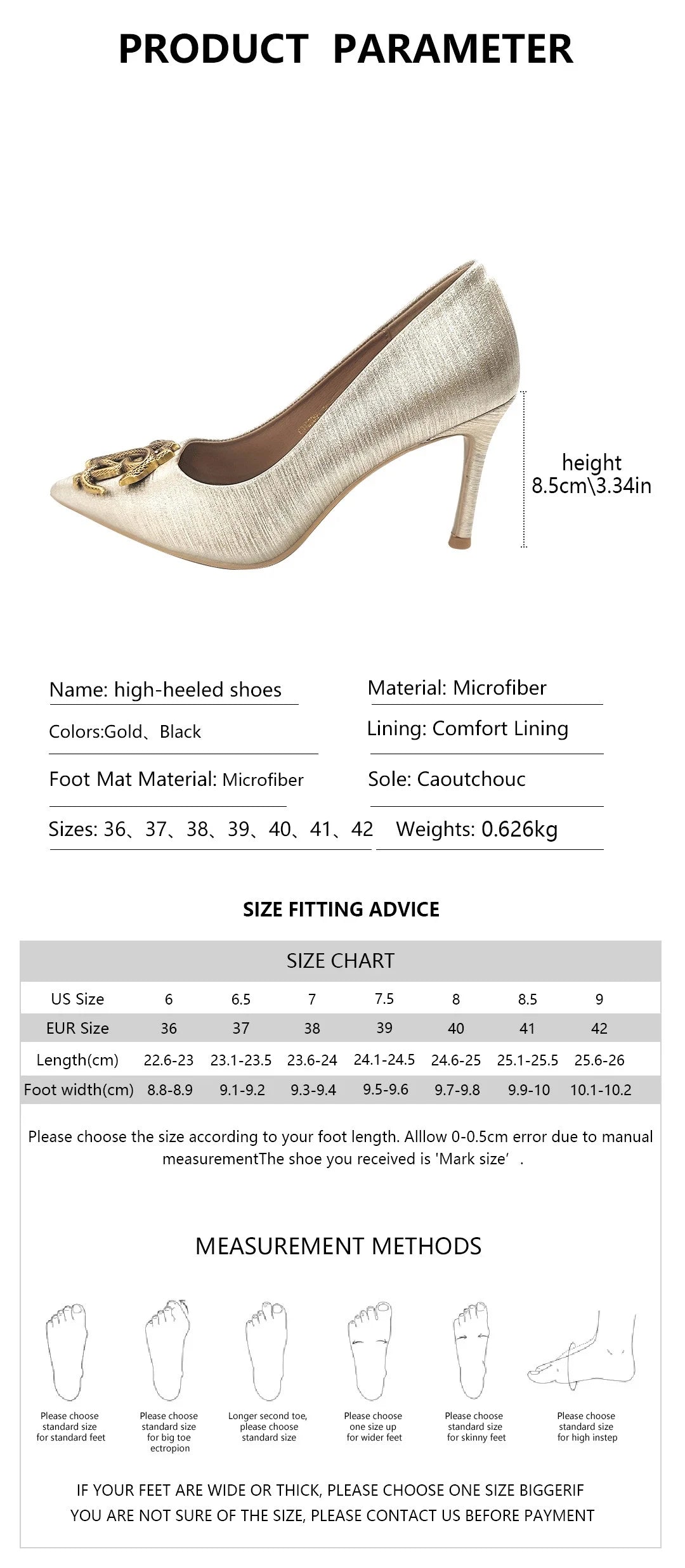 Premium Sense Women's High Heels Light Luxury Brand Professional Women's High Heels Fashion High Heel Shoes Metal Buckle Shoes