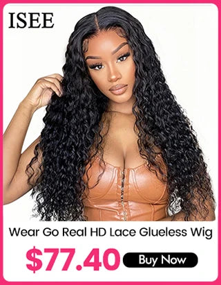 Peruca de cabelo humano encaracolado com fechamento de renda frontal HD 13x6 para mulheres, peruca de cabelo brasileiro ondulado com ondas d'água, 13x4