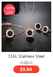 316L Stainless Steel Trend Black Big Heart Pendant Titanium Light Luxury Simple Versatile Necklace Stud Earrings Set