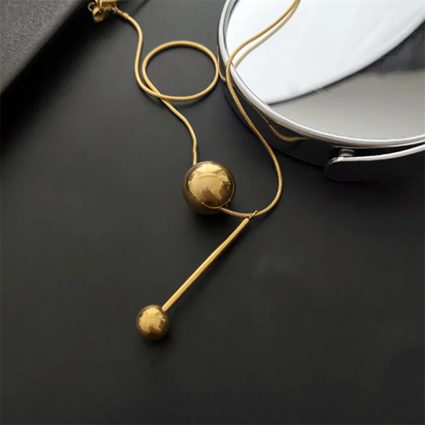 316L Stainless Steel 15 Multiple Different Styles Geometry Pendant Charm Chain Necklaces For Women Fashion Fine Jewelry Gifts