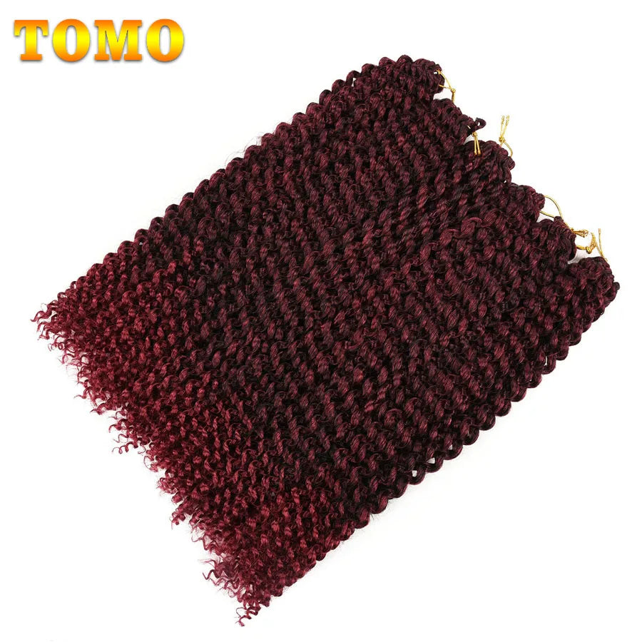 Cabelo 14 18 22 Polegada 22 Raízes ombre onda de água crochê cabelo longo boêmio trança sintética extensões de cabelo