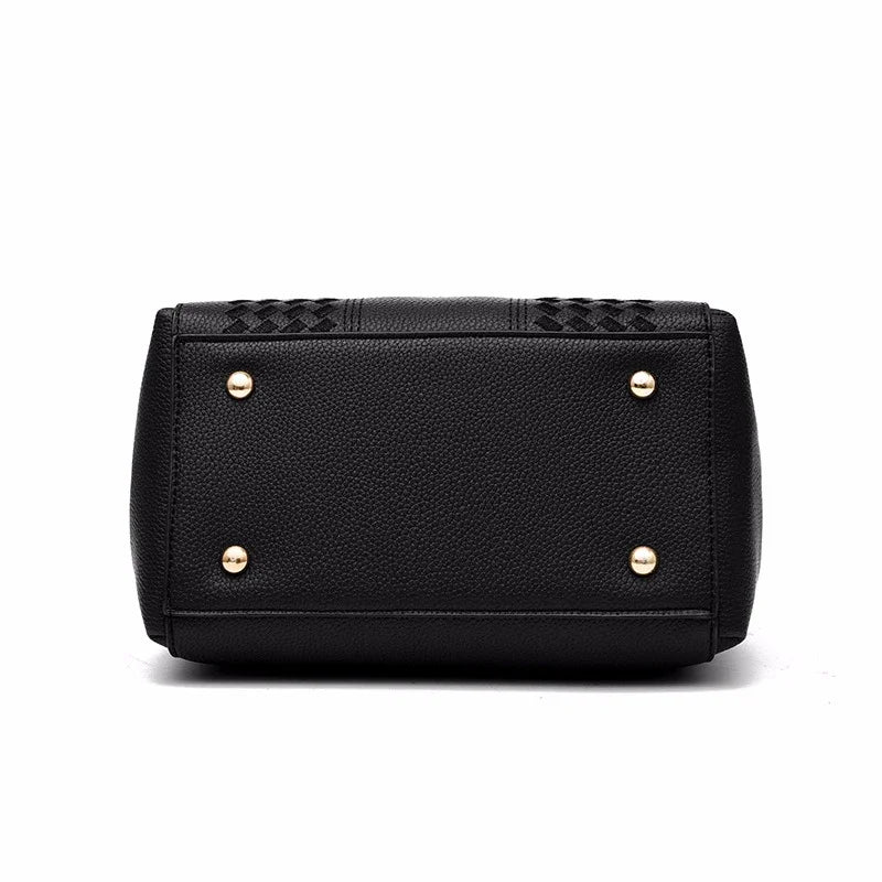 1PCS handbag Embroidery Messenger Bags Women Leather Handbags Bags for Women Sac a Main Ladies hair ball Hand Bag