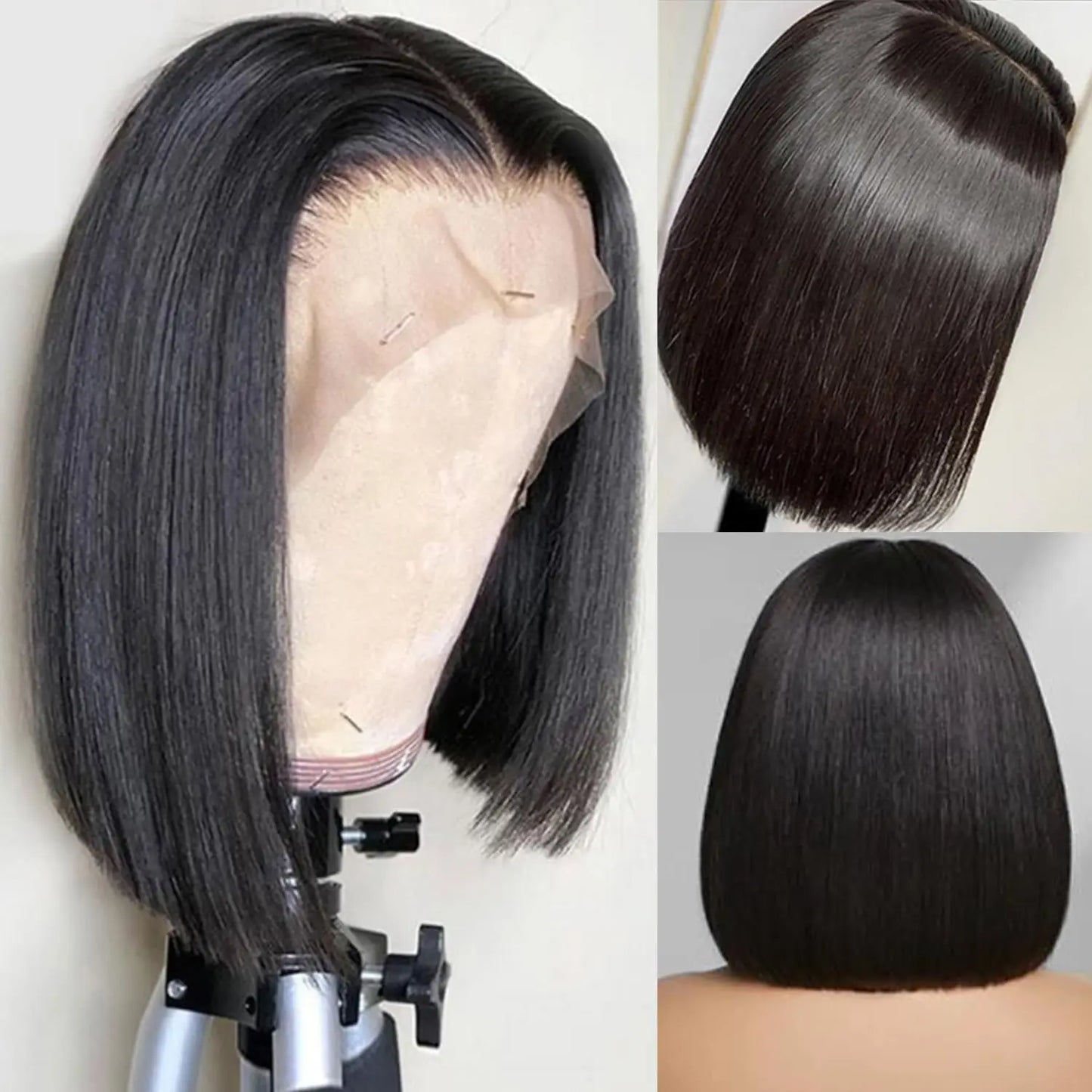 Short Highlight 4/30 350 Ginger Bob Wig Colored Lace Front Human Hair Wigs For Women 13x4 Bone Straight Lace Frontal Wig
