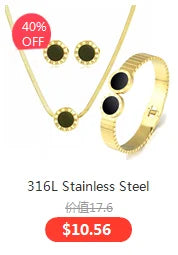 316L Stainless Steel Trend Black Big Heart Pendant Titanium Light Luxury Simple Versatile Necklace Stud Earrings Set