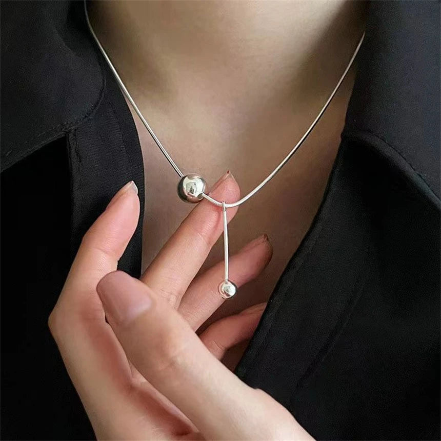 316L Stainless Steel 15 Multiple Different Styles Geometry Pendant Charm Chain Necklaces For Women Fashion Fine Jewelry Gifts