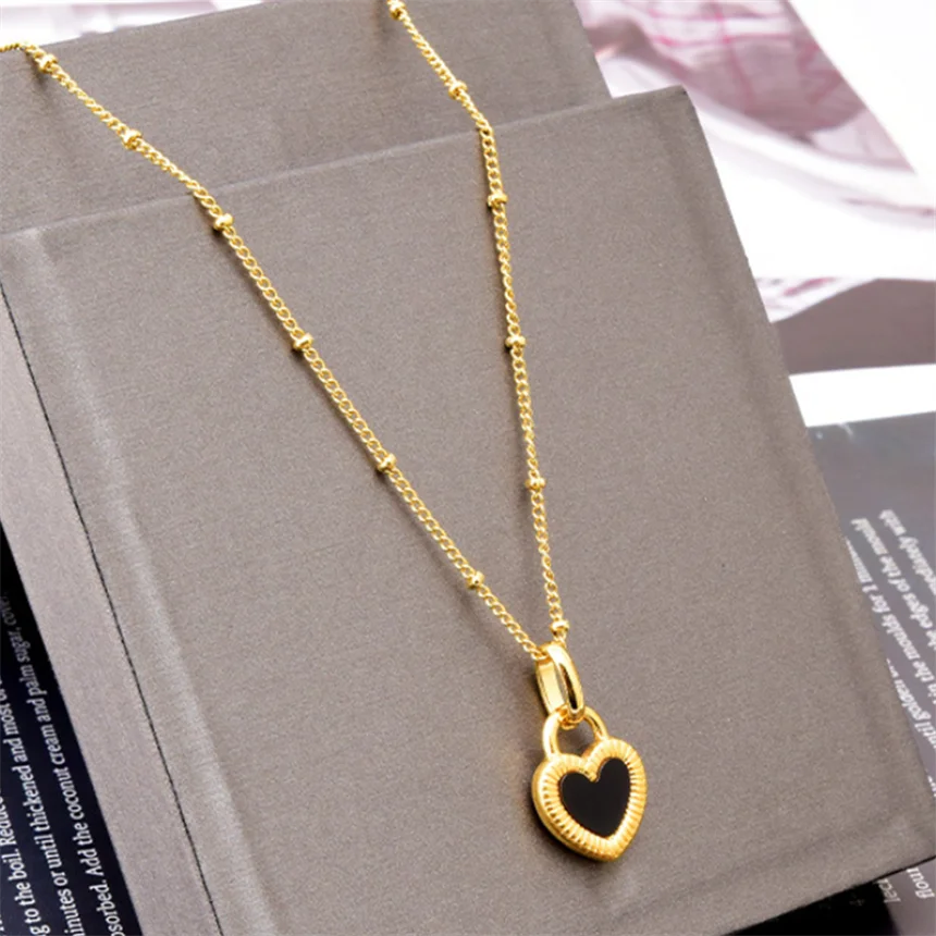 316L Stainless Steel 15 Multiple Different Styles Geometry Pendant Charm Chain Necklaces For Women Fashion Fine Jewelry Gifts