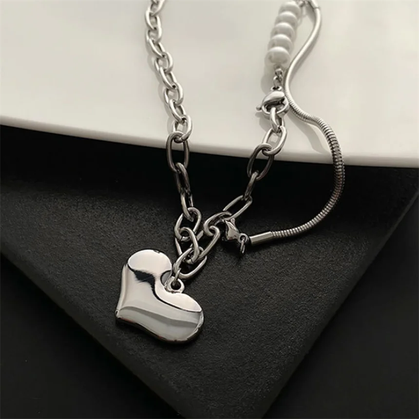 316L Stainless Steel 15 Multiple Different Styles Geometry Pendant Charm Chain Necklaces For Women Fashion Fine Jewelry Gifts