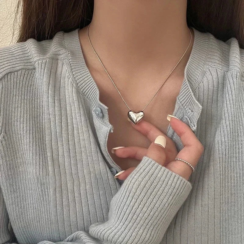 Подвеска На Шею Pendant Necklace For Women Fashion Vintage Party Jewelry Birthday Gift Piece Chain Choker Collares Para Mujer