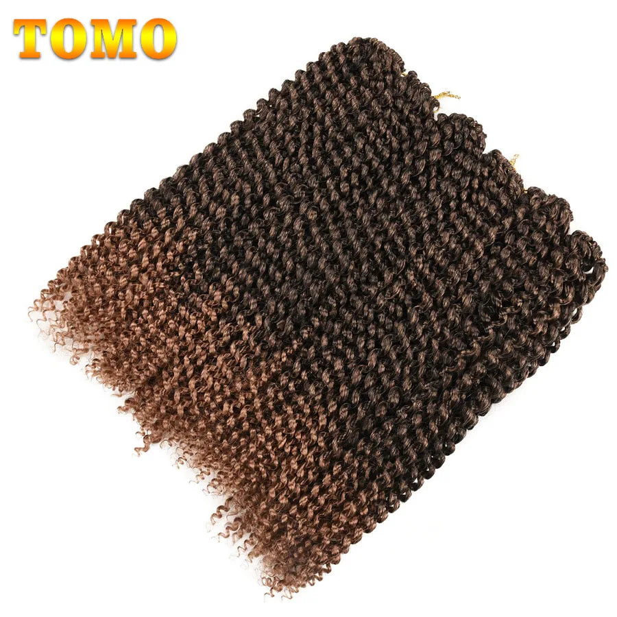 Cabelo 14 18 22 Polegada 22 Raízes ombre onda de água crochê cabelo longo boêmio trança sintética extensões de cabelo