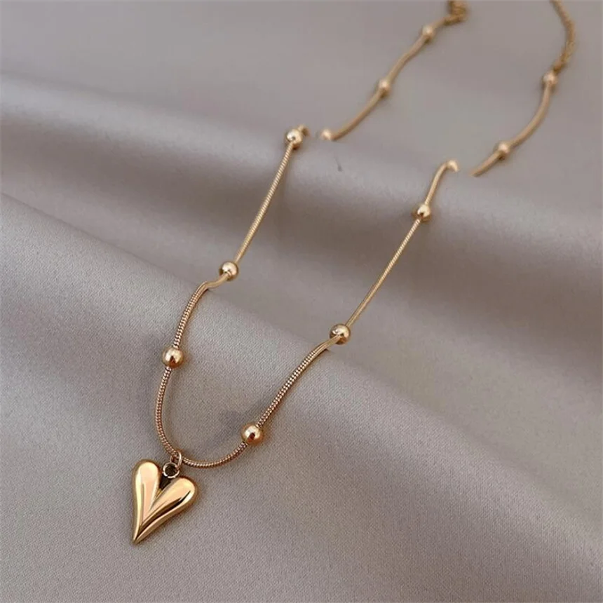 316L Stainless Steel 15 Multiple Different Styles Geometry Pendant Charm Chain Necklaces For Women Fashion Fine Jewelry Gifts