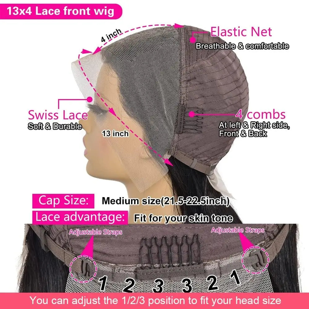 Short Highlight 4/30 350 Ginger Bob Wig Colored Lace Front Human Hair Wigs For Women 13x4 Bone Straight Lace Frontal Wig