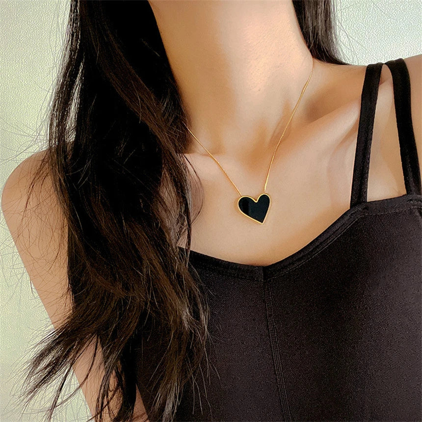316L Stainless Steel 15 Multiple Different Styles Geometry Pendant Charm Chain Necklaces For Women Fashion Fine Jewelry Gifts