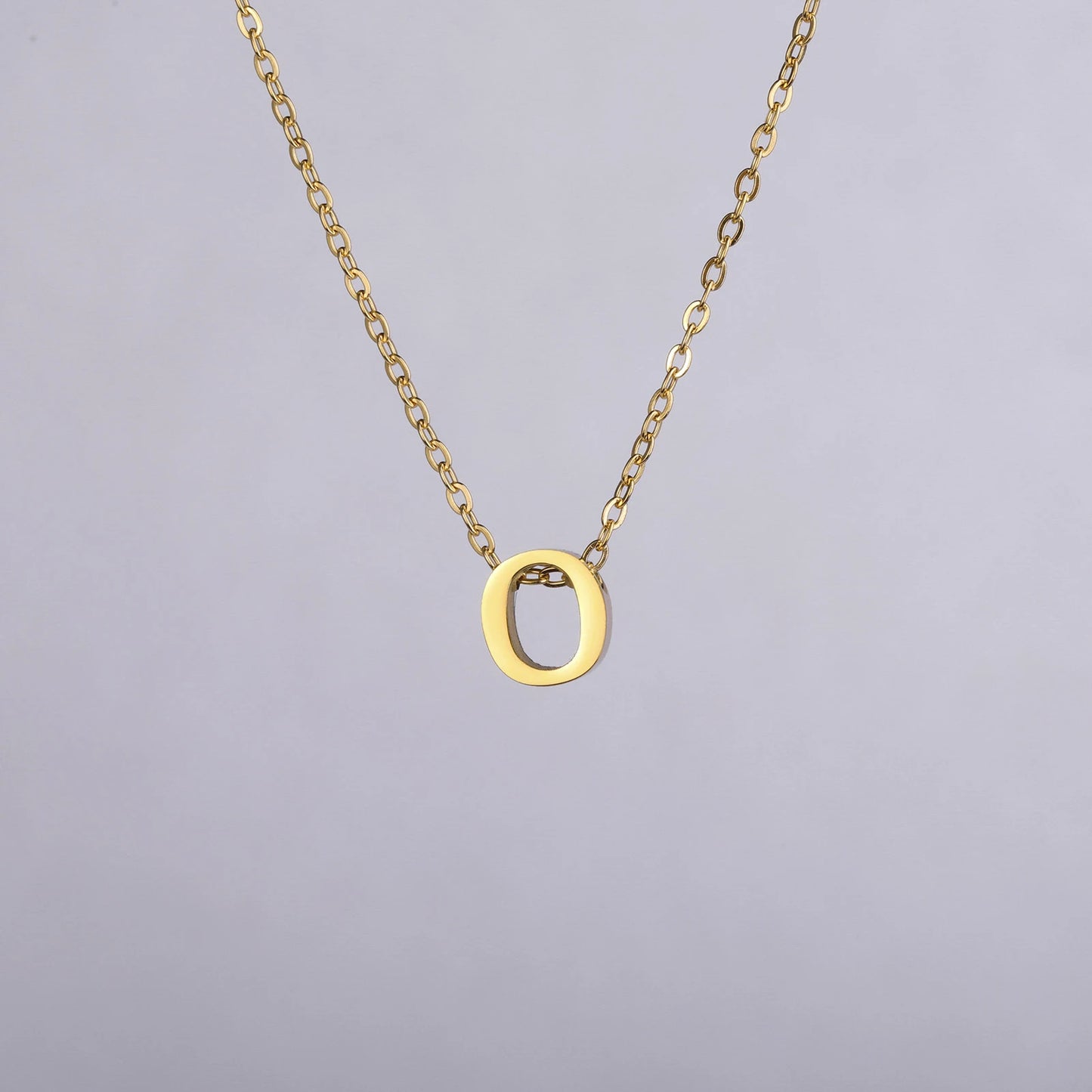 Colares com nome inicial da família Unift, pingente de letra do alfabeto M, corrente de pescoço feminina em aço inoxidável, gargantilha, joia minimalista da moda