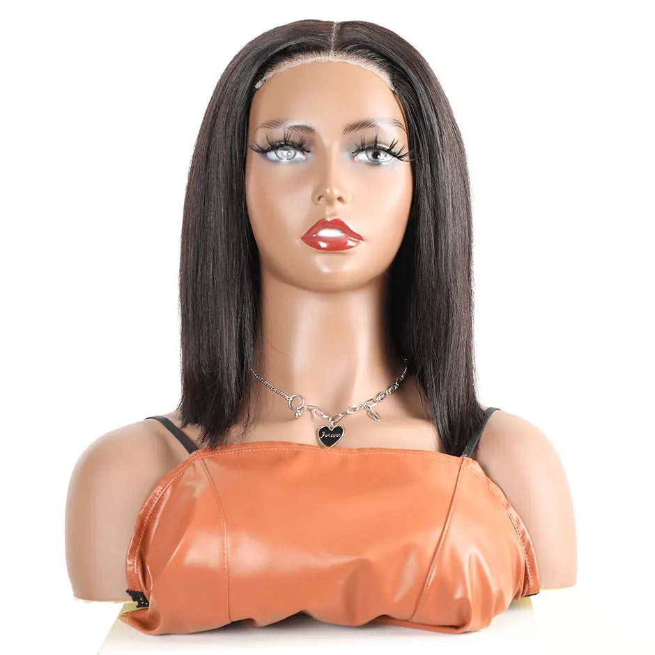 Wear Go Bob Wigs For Women Human Hair 180% Straight Glueless Wig Ready To Go Human Hair Wig Pre Cut Preplucked Lace Air Wig Sale